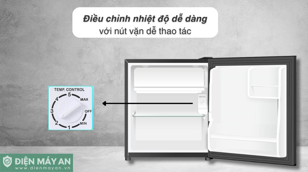 Tủ lạnh Aqua 50 lít AQR-D60FA(BS)